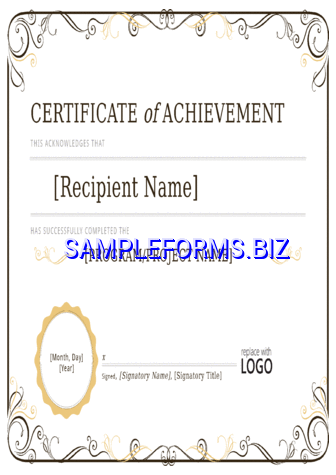 Certificate of Achievement 1