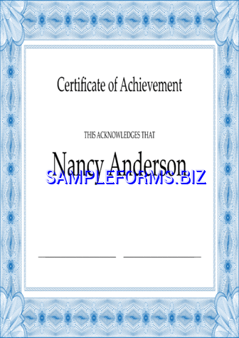 Certificate of Achievement 3 pdf pptx free